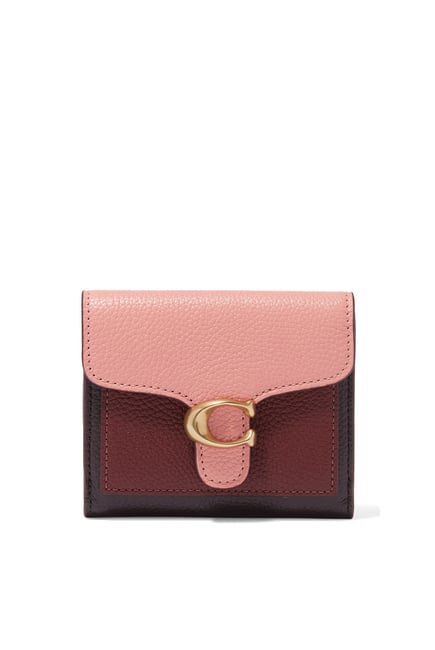Coach Tabby Colour-Block Leather Small Wallet