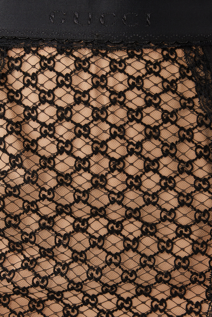 GG Net Skirt with Lace Trims