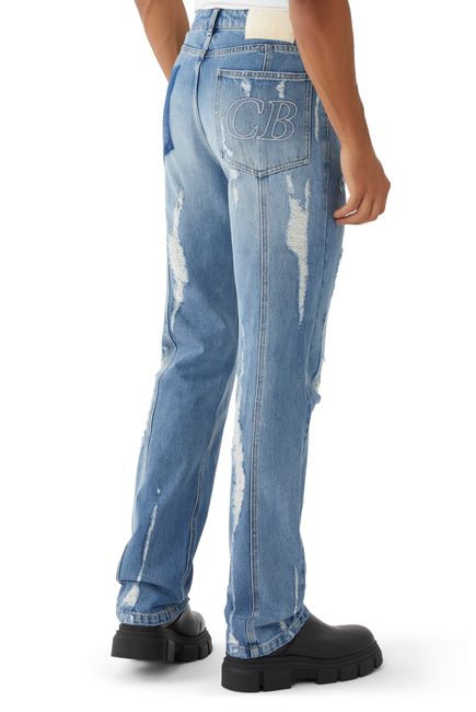 Distressed Denim Jeans