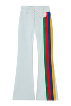 Rainbow Embroidery Jeans