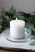 Small Glass Candle Plate