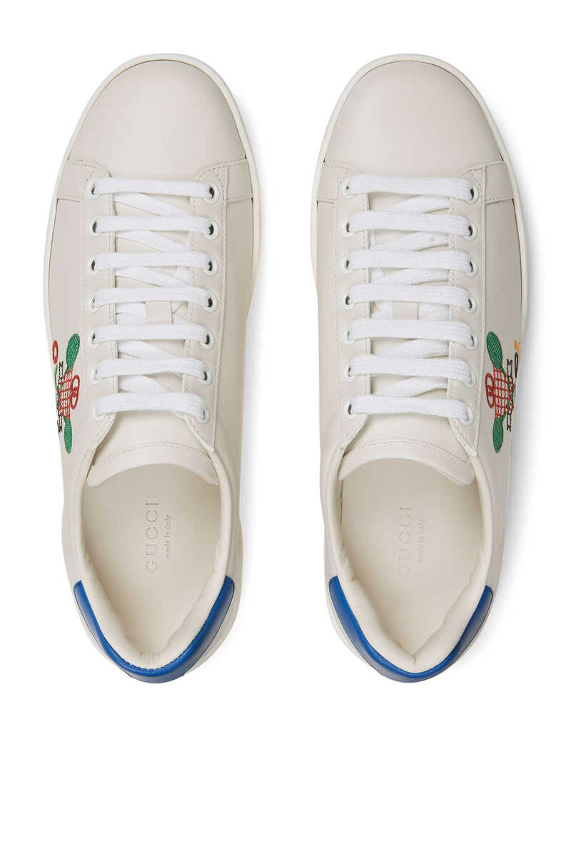 Buy White Gucci Ace Sneakers with Gucci Tennis - Womens for AED 2400.00 Sneakers | Bloomingdale ...