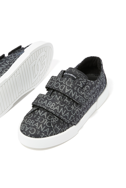 Kids Portofino Coated Jacquard Sneakers