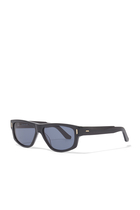 SUB006 Transparent Blue Lens Sunglasses