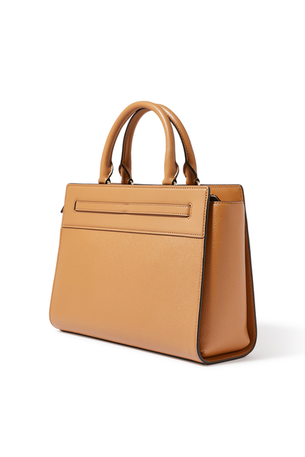 Structured Satchel in Vegan Leather