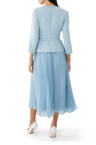 Sequin Boucle Tailored Midi Dress