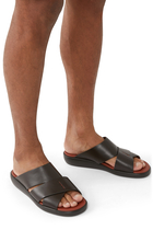 Arabic-Inspired Nappa Calfskin Leather Sandals