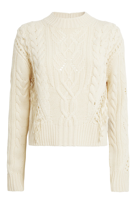 Fringe Cable Sweater