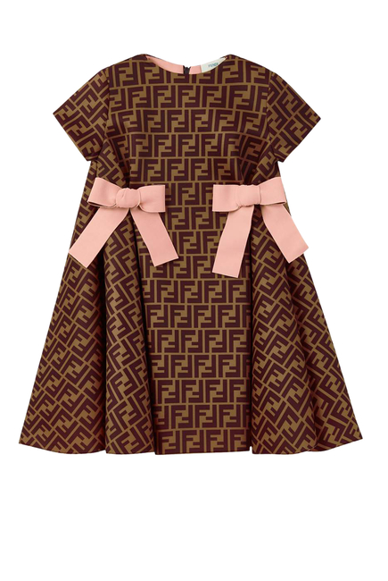 Fendi FF Logo Bow Dress