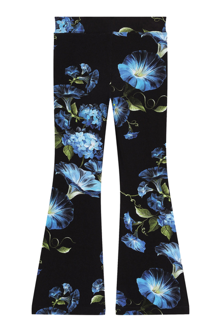 Kids Flared Floral Leggings