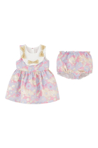 Kids Bodice Dress & Bloomers Set