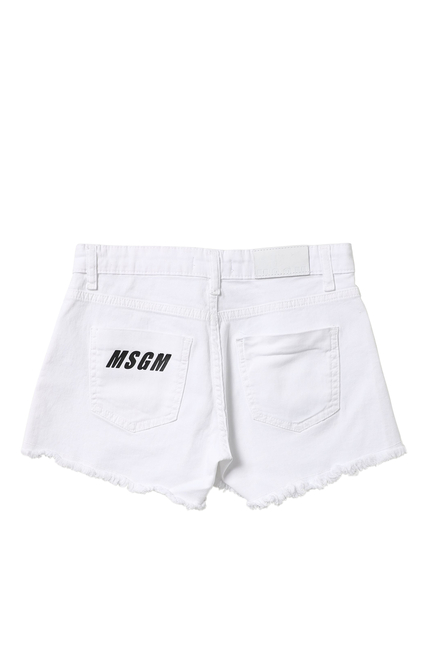 Rear Logo-Print Shorts