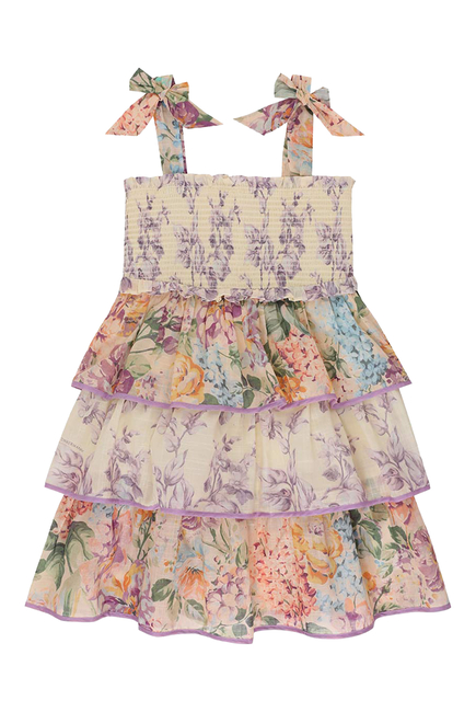 Kids Halliday Tiered Shirred Dress