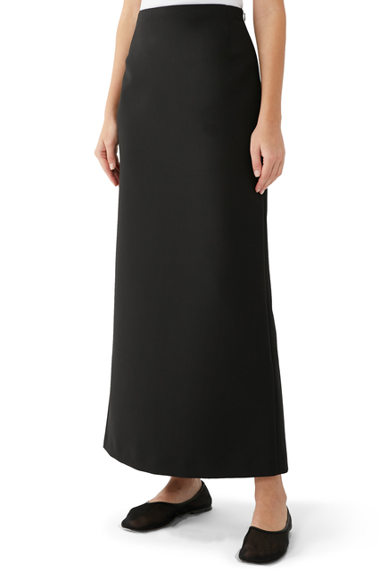 Long Wool Skirt