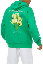 Flower Logo Hoodie - Green
