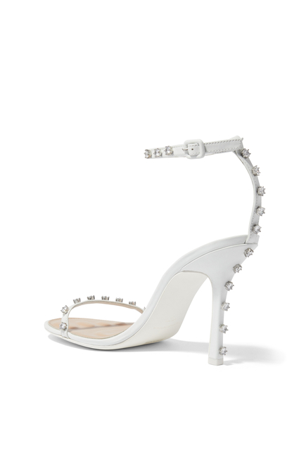 Nicki 105 Crystal-Studded Strappy Sandals