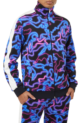 Neon Camou Shirt Jacket