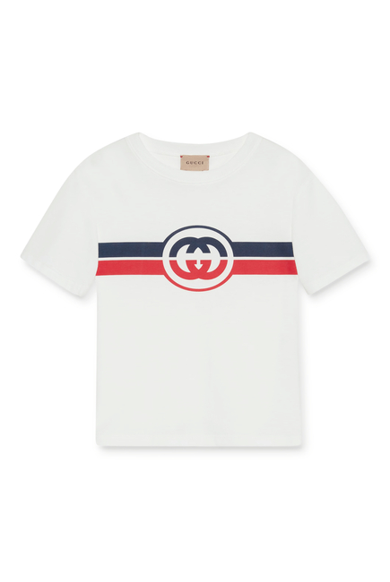 Kids GG Logo Print T-shirt