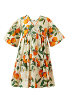 Kids Mandarin Print Dress
