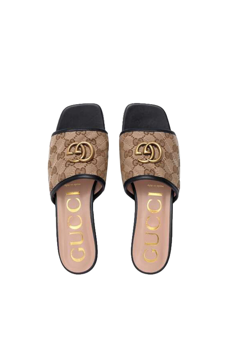 Buy Gucci GG Matelassé Canvas Slide Sandals - Womens for AED 2650.00 ...