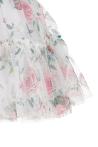 Kids Floral Tulle Dress