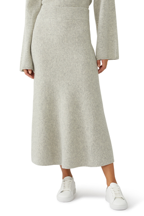 Davia Knitted Midi Skirt