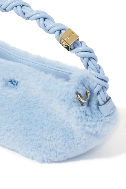 Bou Fluffy Mini Braided-Handle Tote Bag