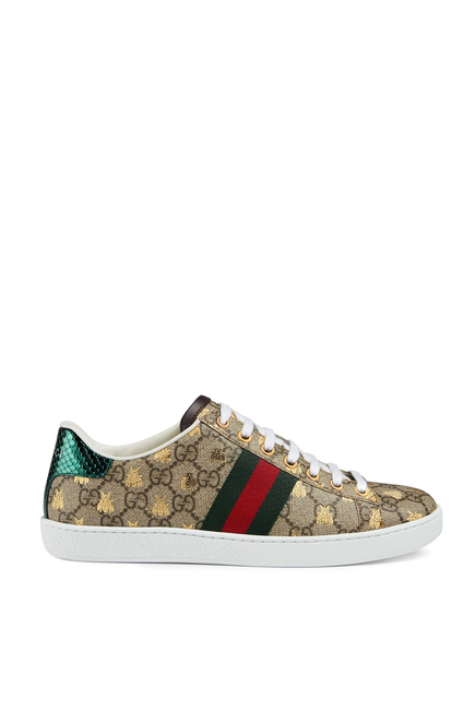 Gucci Ace GG Supreme Sneakers With Bees