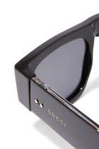 Logo Square-Frame Sunglasses