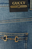 Horsebit Logo Jeans