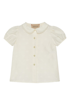 Kids GG Star Cotton Jacquard Shirt