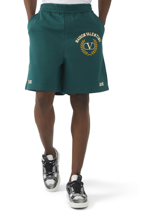Valentino Garavani Vlogo Jersey Shorts