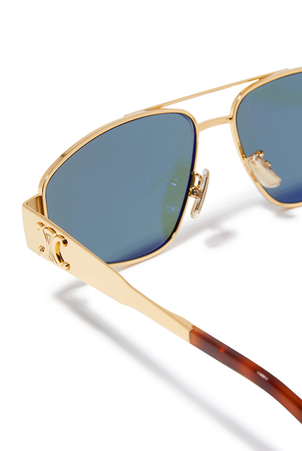 Metal Triomphe Aviator Sunglasses