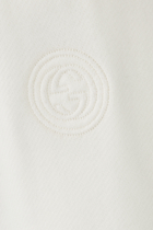 Cotton Jersey Logo Embroidery Pants