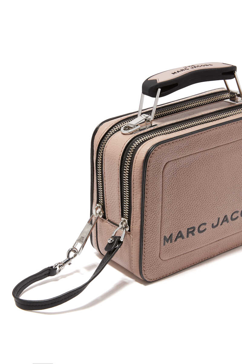 Buy Beige Marc Jacobs The Textured Mini Box Bag - Womens for AED 1760.00 Shoulder Bags ...