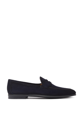 Aston Suede Penny Loafers