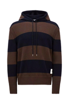 Striped Cotton Hoodie