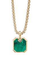 Roman Amulet, 18k Yellow Gold & Malachite