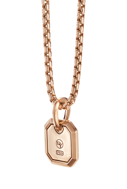 Roman Amulet, 18K Rose Gold & Diamonds