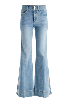 Shop Dark Wash Flare Jeans Online In UAE