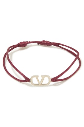 V Logo Cord Bracelet