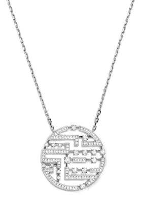 White Gold and Diamond Avenues Luxe Chain Necklace