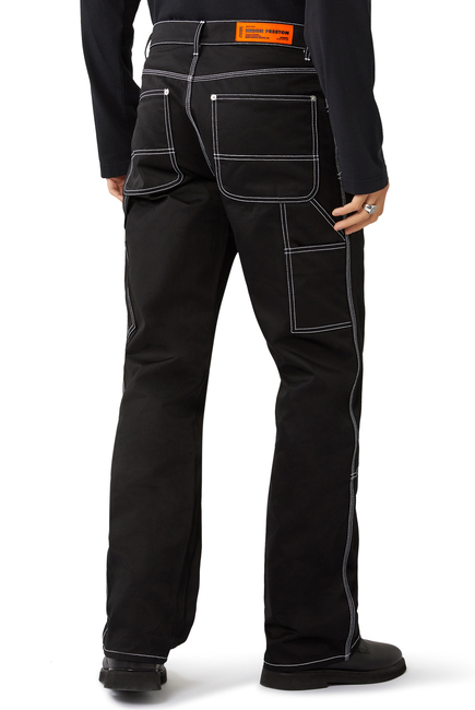 contrast-stitch leggings  HERON PRESTON® Official Site