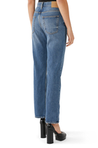 Slim Horsebit Denim Pants