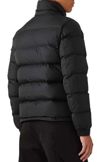 Fur-trimmed Quilted Shell Jacket