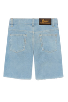 Corduroy Shorts with Gucci Label