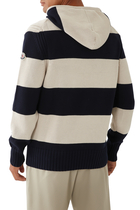 Striped Cotton Hoodie