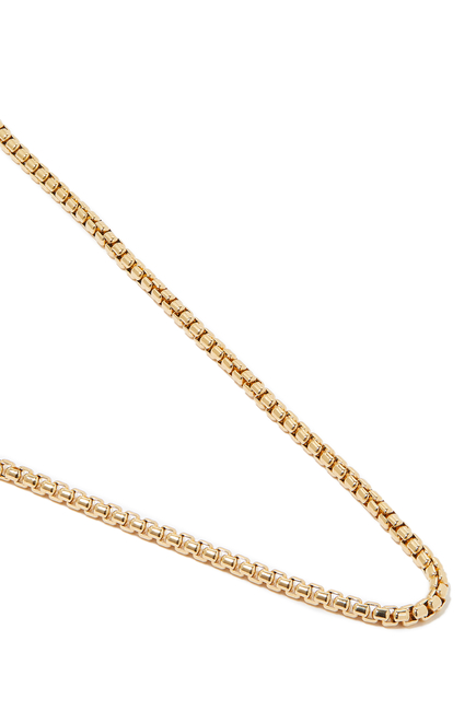 20in Small Box Chain, 18k Yellow Gold