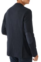 Regular-Fit Jacket In A Herringbone Stretch-Cotton Blend