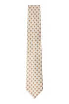 Silk-Jacquard Tie With Dot Motif